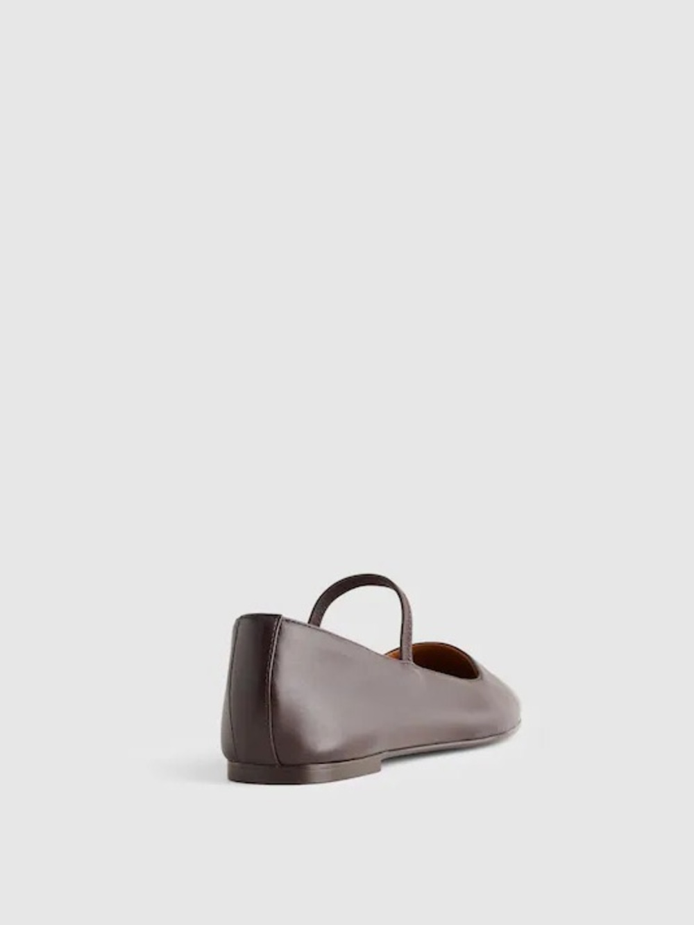 Madewell The Greta Mary Jane Flat in Coffee Bean Brown Size 7 - Picture 3 of 10